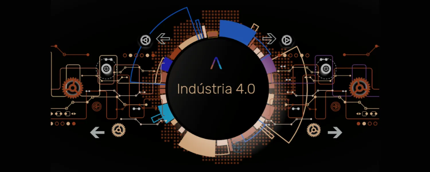 Sistema de automação industrial em operação