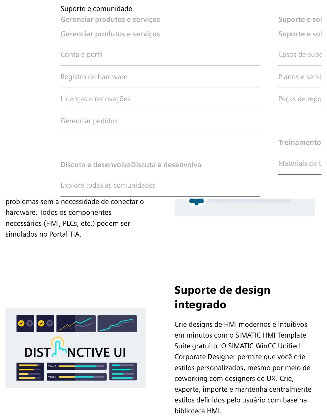 Material Siemens sobre SIMATIC WinCC Unified Engineering